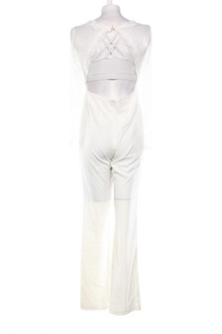 Дамски дълъг гащеризон Glamorous, Размер M, Цвят Бял, Цена 68,02 лв.