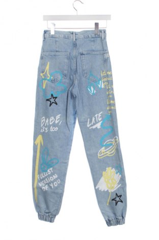 Blugi de femei Bershka, Mărime XS, Culoare Albastru, Preț 76,00 Lei