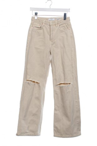 Dámské džíny  Bershka, Velikost XS, Barva Béžová, Cena  371,00 Kč