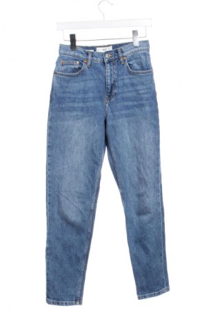 Дамски дънки Mango, Размер XS, Цвят Син, Цена 23,99 лв.