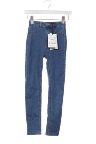 Дамски дънки Pull&Bear, Размер XXS, Цвят Син, Цена 31,99 лв.