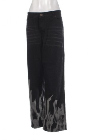 Дамски дънки SHEIN, Размер XXL, Цвят Черен, Цена 25,99 лв.