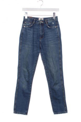 Blugi de femei Zara, Mărime XS, Culoare Albastru, Preț 71,00 Lei