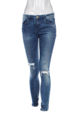 Damskie jeansy Zara, Rozmiar L, Kolor Niebieski, Cena 62,07 zł