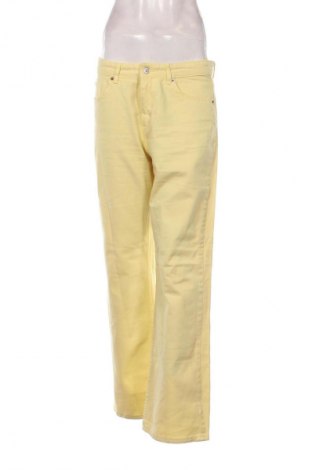 Damskie jeansy Zara, Rozmiar XL, Kolor Żółty, Cena 62,02 zł