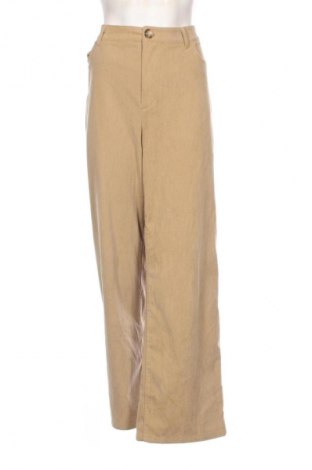 Pantaloni de velvet de femei Blind Date, Mărime XL, Culoare Bej, Preț 57,99 Lei