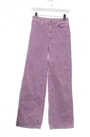 Dámské manšestráky  H&M Divided, Velikost XS, Barva Fialová, Cena  239,00 Kč