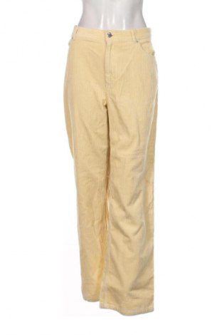 Női kordbársony nadrág Monki, Méret XL, Szín Sárga, Ár 10 259 Ft