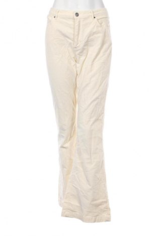 Pantaloni de velvet de femei Sissy Boy, Mărime L, Culoare Ecru, Preț 49,99 Lei