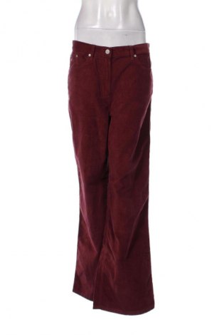 Pantaloni de velvet de femei Tommy Jeans, Mărime L, Culoare Roșu, Preț 634,99 Lei