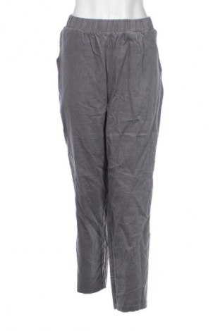 Γυναικείο κοτλέ παντελόνι Unbranded, Μέγεθος XL, Χρώμα Γκρί, Τιμή 14,83 €