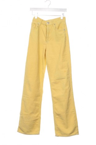 Damen Cordhose Zara, Größe S, Farbe Gelb, Preis 13,81 €