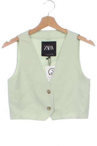Damska kamizelka Zara, Rozmiar XS, Kolor Zielony, Cena 143,99 zł