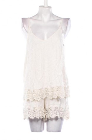 Дамски къс гащеризон H&M, Размер XL, Цвят Екрю, Цена 39,00 лв.