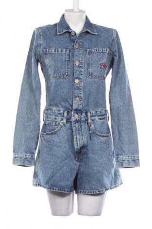 Damski krótki kombinezon Pepe Jeans, Rozmiar M, Kolor Niebieski, Cena 377,99 zł