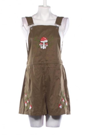 Дамски къс гащеризон Romwe, Размер XL, Цвят Зелен, Цена 39,00 лв.