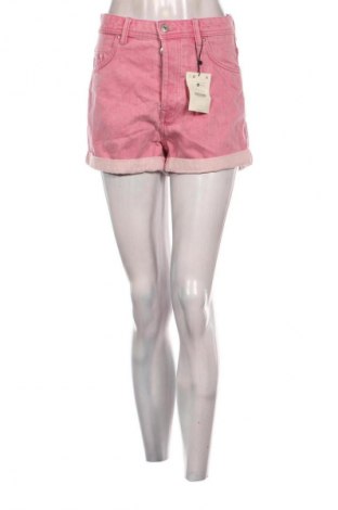 Pantaloni scurți de femei Bershka, Mărime S, Culoare Roz, Preț 85,99 Lei