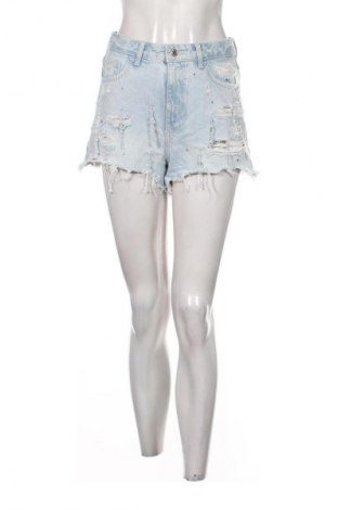 Pantaloni scurți de femei Bershka, Mărime S, Culoare Albastru, Preț 45,99 Lei