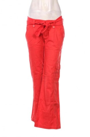 Дамски панталон Bershka, Размер M, Цвят Червен, Цена 25,99 лв.