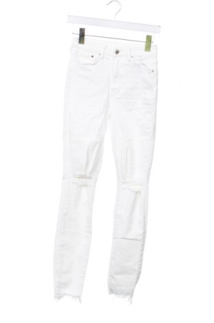 Pantaloni de femei H&M, Mărime XS, Culoare Alb, Preț 77,17 Lei