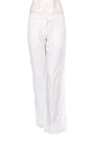 Pantaloni de femei H&M, Mărime M, Culoare Alb, Preț 69,99 Lei