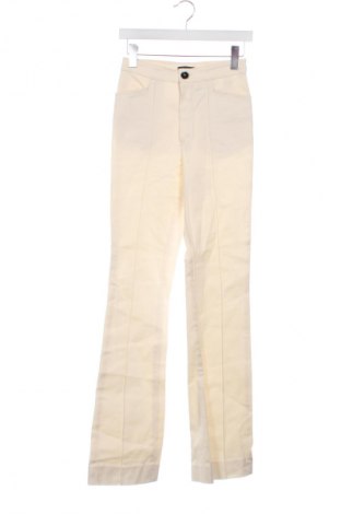 Дамски панталон Massimo Dutti, Размер XS, Цвят Екрю, Цена 62,56 лв.