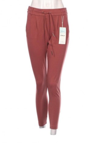 Дамски панталон ONLY, Размер S, Цвят Кафяв, Цена 62,99 лв.