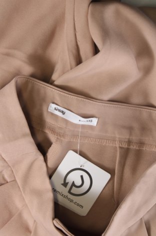 Дамски панталон Sinsay, Размер XXS, Цвят Кафяв, Цена 29,33 лв.