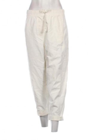 Дамски панталон Zara, Размер L, Цвят Бял, Цена 27,00 лв.