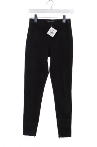 Дамски панталон Zara, Размер XXS, Цвят Черен, Цена 43,45 лв.