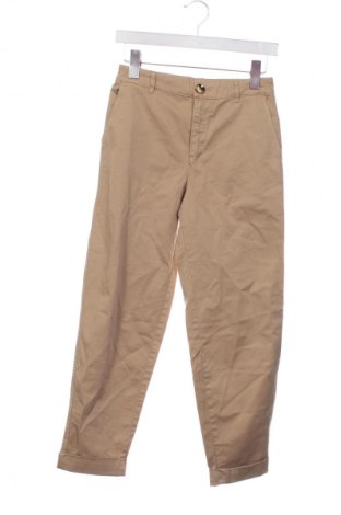 Дамски панталон Zara, Размер XS, Цвят Кафяв, Цена 20,99 лв.