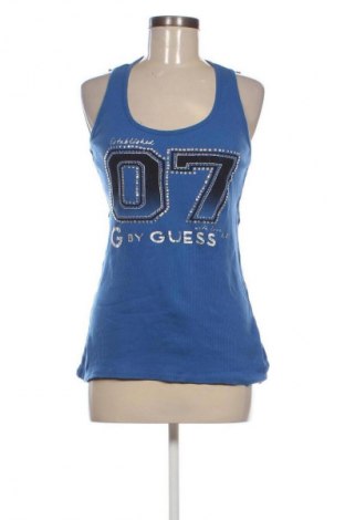 Damska koszulka na ramiączkach Guess, Rozmiar L, Kolor Niebieski, Cena 62,92 zł