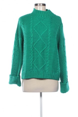 Дамски пуловер Amisu, Размер M, Цвят Зелен, Цена 29,00 лв.