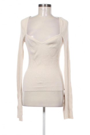 Damski sweter H&M, Rozmiar L, Kolor ecru, Cena 61,99 zł