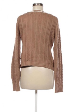 Дамски пуловер Hollister, Размер M, Цвят Кафяв, Цена 24,99 лв.