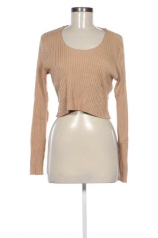 Pulover de femei Monki, Mărime XL, Culoare Bej, Preț 66,88 Lei