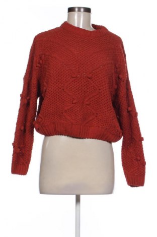 Damski sweter Pull&Bear, Rozmiar S, Kolor Brązowy, Cena 66,67 zł