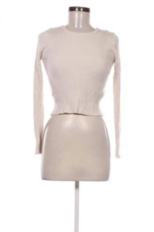 Дамски пуловер Stradivarius, Размер S, Цвят Екрю, Цена 28,99 лв.