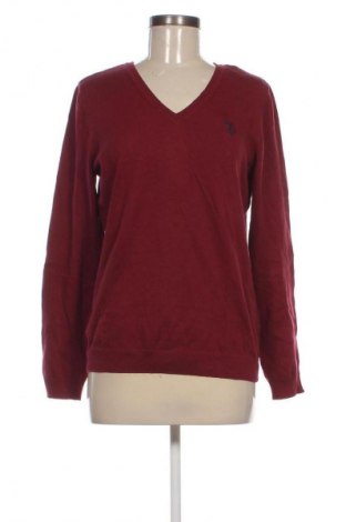 Дамски пуловер U.S. Polo Assn., Размер XL, Цвят Червен, Цена 109,12 лв.