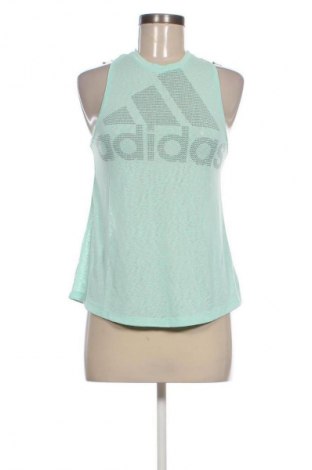 Damen Sporttop Adidas, Größe XS, Farbe Grün, Preis 22,99 €