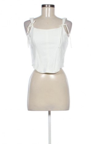 Дамски топ Bershka, Размер L, Цвят Бял, Цена 26,22 лв.