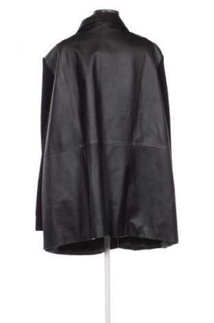 Damski skórzany płaszcz Ulla Popken, Rozmiar 4XL, Kolor Czarny, Cena 520,69 zł