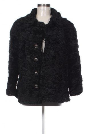 Дамско кожено палто Unbranded, Размер M, Цвят Черен, Цена 249,99 лв.