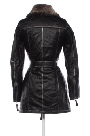 Damski skórzany płaszcz Unbranded, Rozmiar S, Kolor Czarny, Cena 544,99 zł