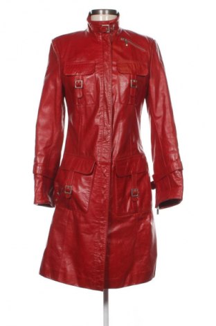 Δερμάτινο γυναικείο παλτό Unbranded, Μέγεθος M, Χρώμα Κόκκινο, Τιμή 109,97 €