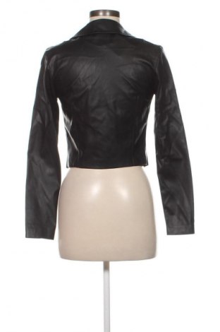 Γυναικείο δερμάτινο μπουφάν Bershka, Μέγεθος S, Χρώμα Μαύρο, Τιμή 30,99 €