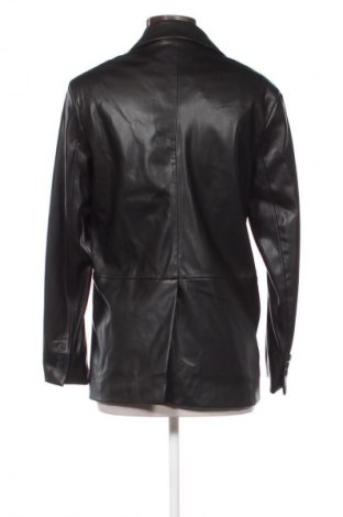 Geacă de piele pentru femei Bershka, Mărime XS, Culoare Negru, Preț 154,34 Lei