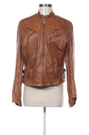 Geacă de piele pentru femei Carlo Sacchi, Mărime XL, Culoare Maro, Preț 317,99 Lei