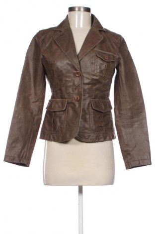 Geacă de piele pentru femei Clockhouse, Mărime M, Culoare Maro, Preț 193,84 Lei