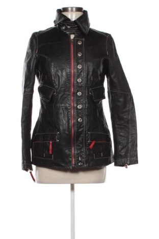 Γυναικείο δερμάτινο μπουφάν GiAnni, Μέγεθος S, Χρώμα Μαύρο, Τιμή 66,50 €
